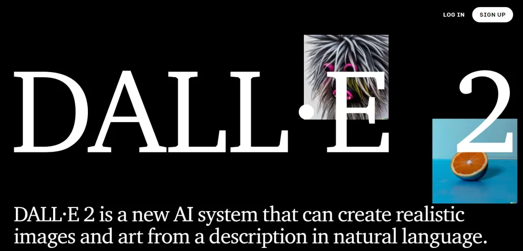 DALL-E 2 Ai Art Generator Home Page