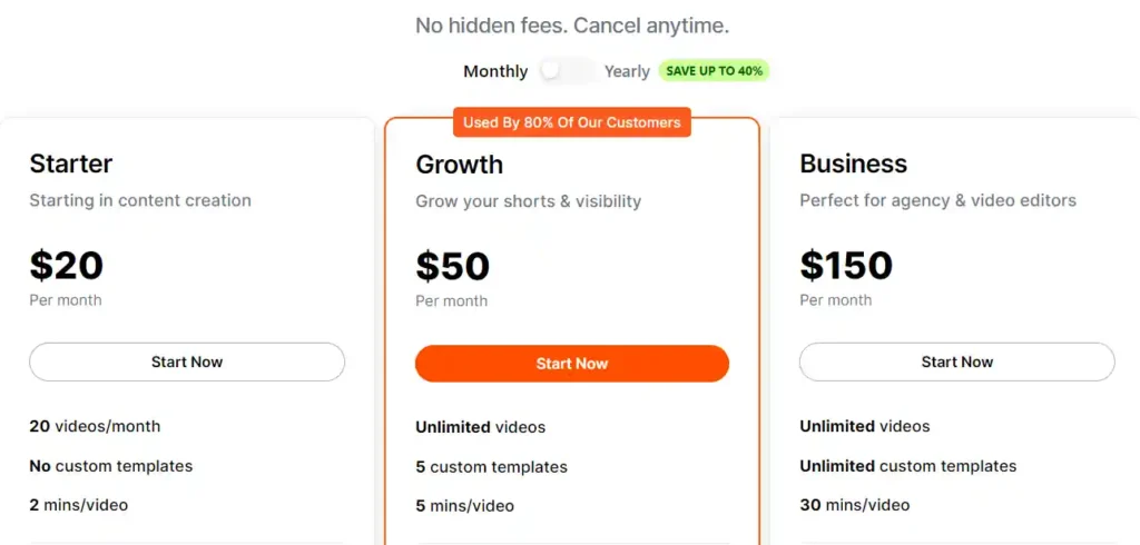 Submagic Pricing Options