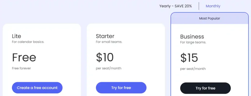 Reclaim AI Pricing and Plans