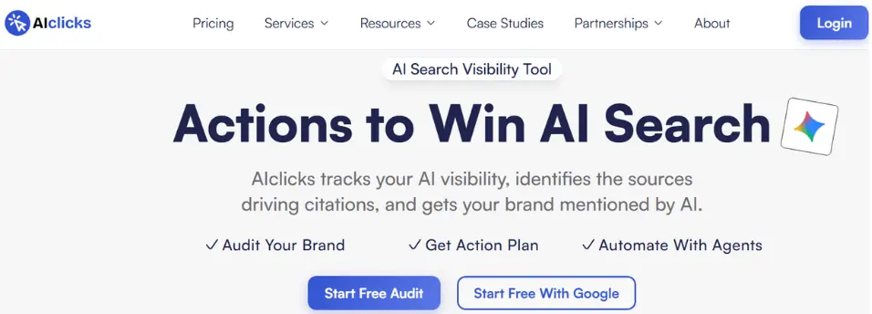 AIClicks AI Visibility Tool
