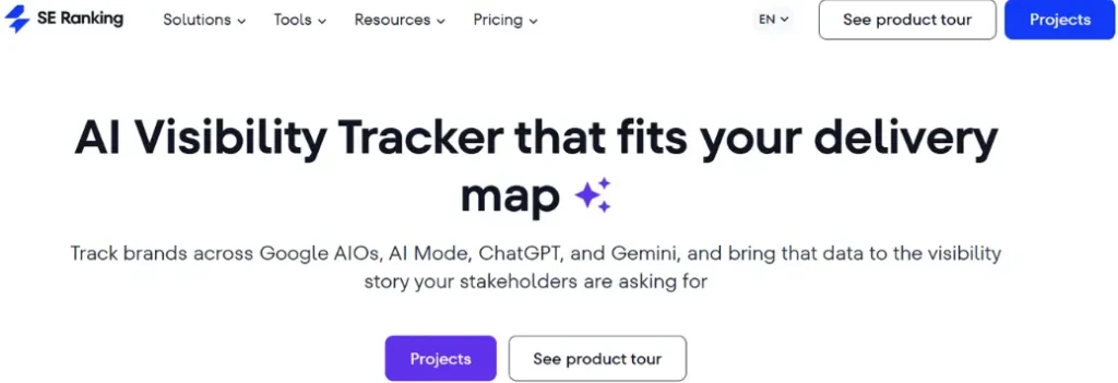 SE Ranking AI Visibility Tracker