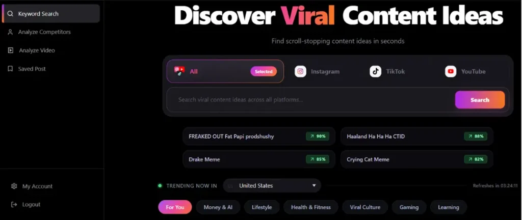 ViralityAI How To Find Proven Viral Content Ideas with ViralityAI
